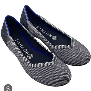 Rothy's Birdseye Women's Black and Gray Loafers Flats Size 10